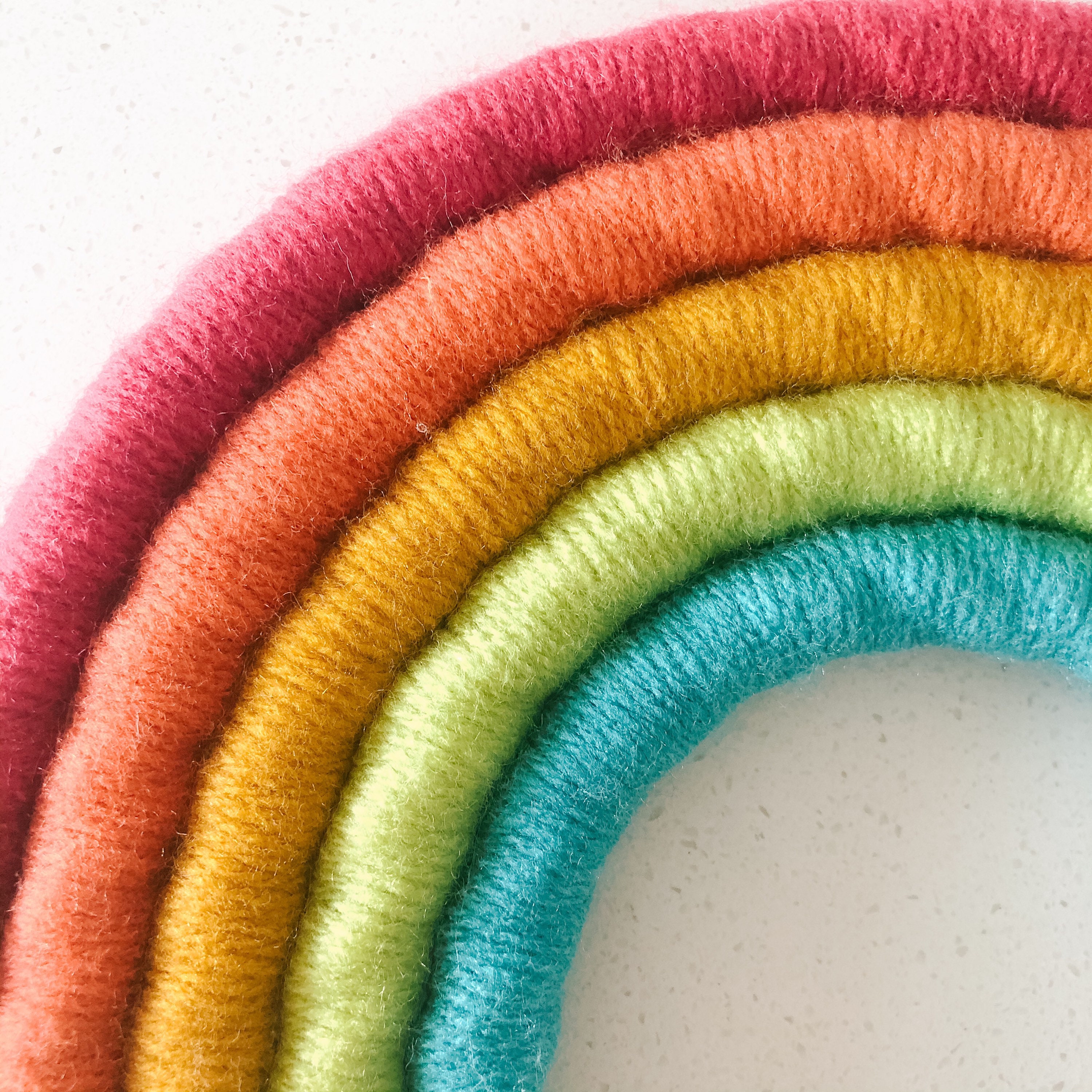 CLASSIC RAINBOW Macrame Rainbow Fibre Art Rope Rainbow Etsy