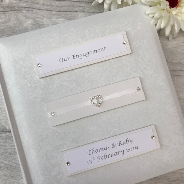 Personalised Traditional Our Engagement Photo Album Gift 200 6x4 Photos