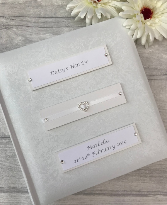 Personalised Traditional Wedding Glitter Photo Album Gift 200 6x4 Photos