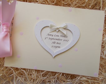 Personalised Polkadot Newborn Scrapbook Memory Photo Album Gift