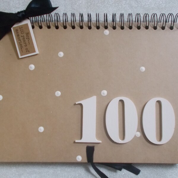 100th Birthday Guest Book Etsy