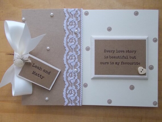 PERSONALISED OUR LOVE STORY SCRAPBOOK MEMORY PHOTO ALBUM GIFT MULTI USE