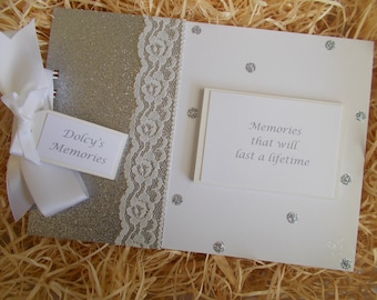 Personalised Memories Glitter Scrapbook Memory Photo Album Gift