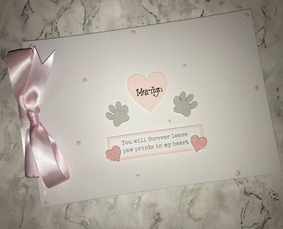 Glitter Personalised Dog Scrapbook Memory Photo Album Gift