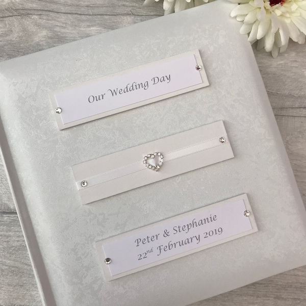 Personalised Traditional Our Wedding Day Photo Album Gift 200 6x4 Photos