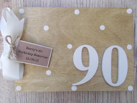 PERSONALISED 90TH BIRTHDAY MEMORIES SCRAPBOOK MEMORY PHOTO ALBUM GIFT MULTI USE