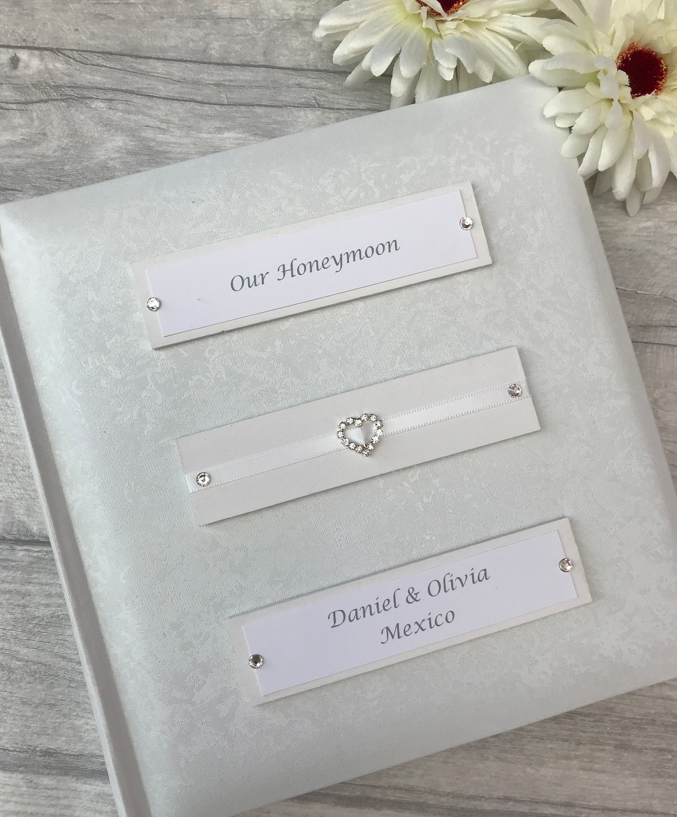 Personalised Traditional Our Honeymoon Photo Album Gift 200 Etsy