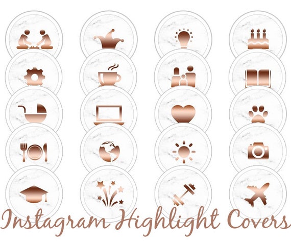 Stationery Design & Templates Pattern Highlights Instagram Story Covers ...