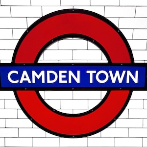 Camden Town Underground photograph, London souvenir wall art, Camden Town souvenir wall decor, attractive art for any room great gift