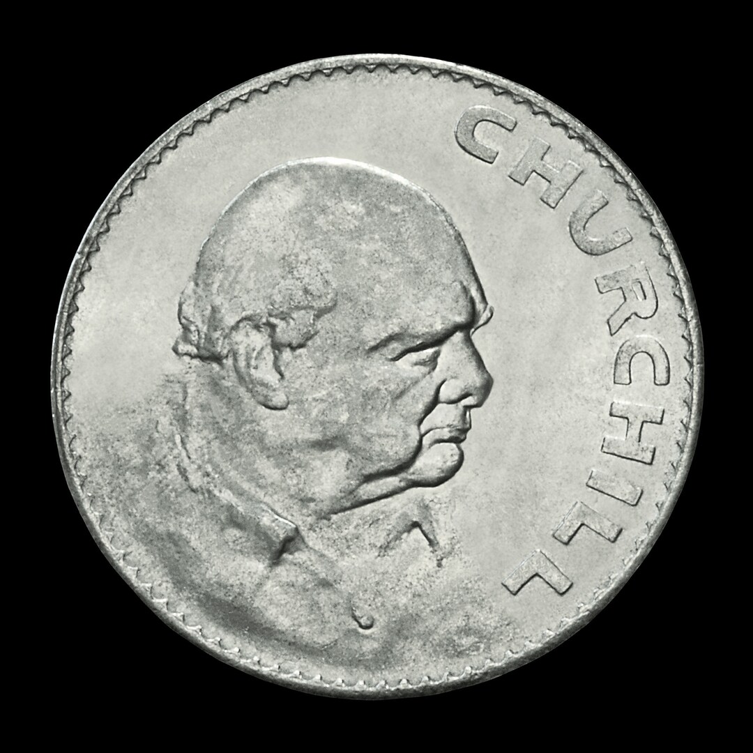 Winston Churchill Coin Photograph British Prime Minister Wall - Etsy