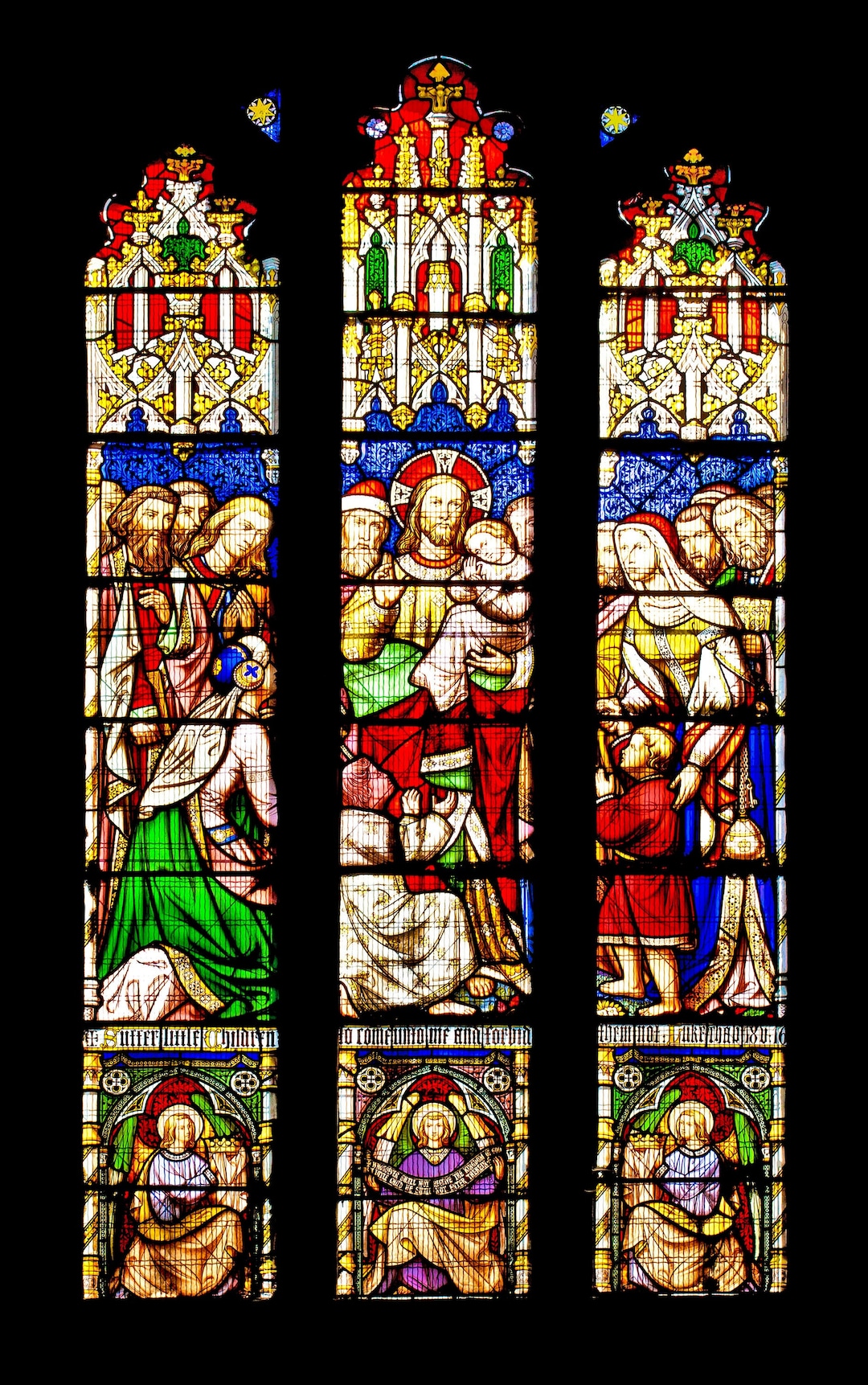 Church Stained Glass Window Photography Religious Scene Etsy UK