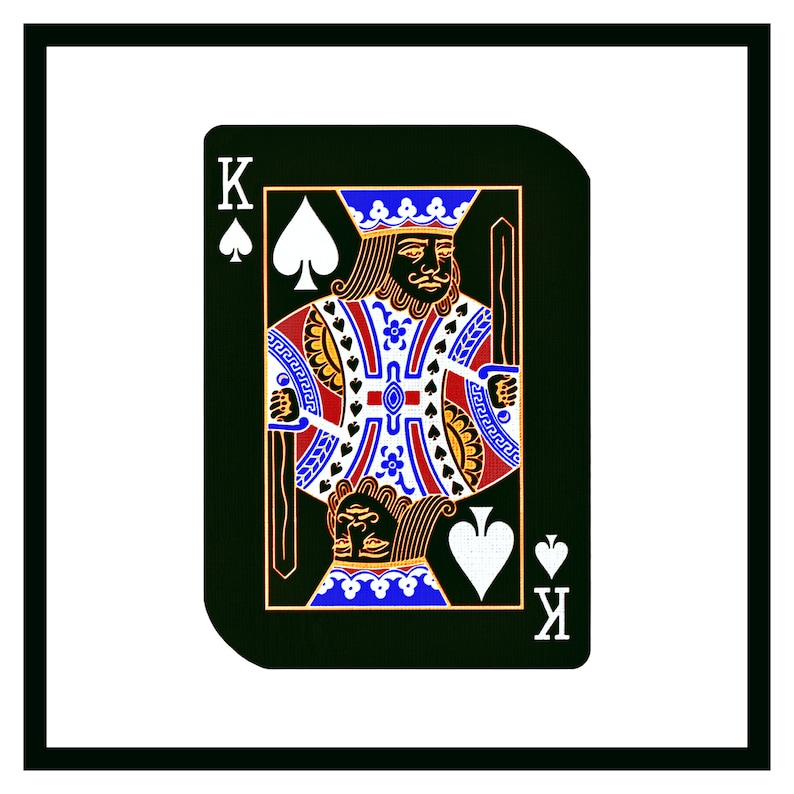 The King of Spades is the Embodiment of Logic and Reason King Etsy