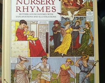 Popular Nursery Rhymes (1983)  Mother Goose Rhymes With Explanations and Illustrations  Edited by Jennifer Mulherin  Get ready for a delight