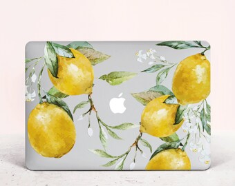 MacBook Cases Yellow Sour Sweet Summer Fruit Lemon Plastic Hard Shell Compatible Mac Air 11 Pro 13 15 MacBook Accessories Protection for MacBook 2016-2019 Version