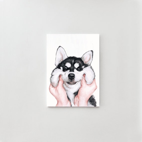 husky wall art