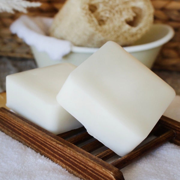Facial Soap Bar - Fragrance Free Shea Butter or Goat Milk || Natural Cleansing Soap Bar