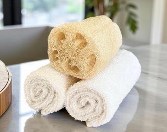 Natural Loofah Sponge: Eco-Friendly Exfoliating Bath Body Scrubber