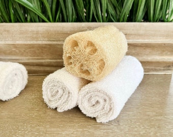 Natural Loofah Sponge || 100% Eco-Friendly, Plant Based, Biodegradable, Vegan, Plastic Free, Cruelty Free, NO chemicals added