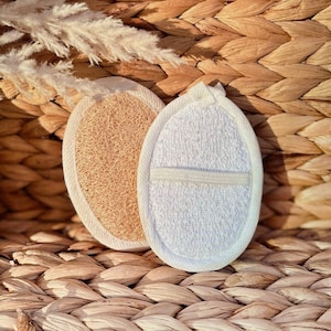 Facial Loofah Pads 2 Pack || Natural Exfoliating Cleanser, Deep Cleans Pores