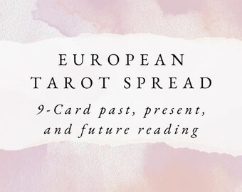 Lectura de cartas del tarot pasado, presente y futuro