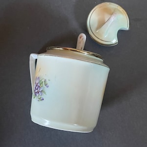 sugar bowl with spoon