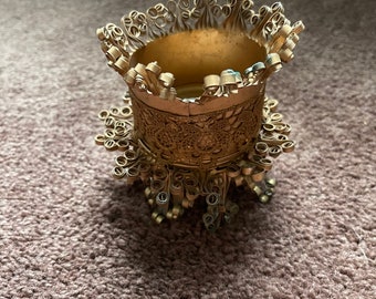 Tin can quilling folk art tramp arts tin cans collection