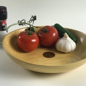 Handmade signed wooden bowl