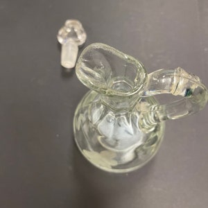Vintage Mini Carafe Glass Decanter Cork Stopper Cruet Sold Separately 1382  1-4 