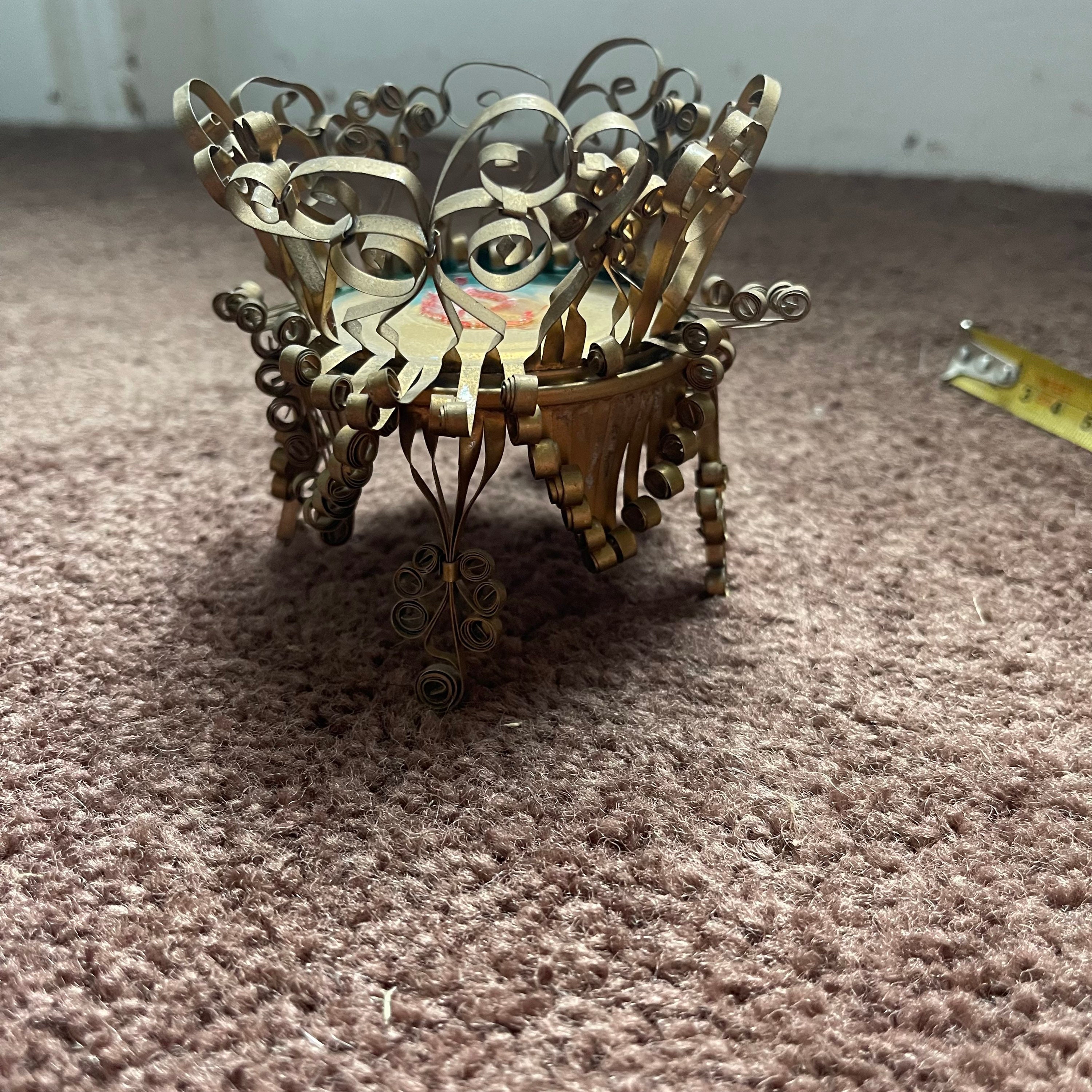 Tin Can Quilling Folk Art Tramp Arts Tin Cans Collection Etsy