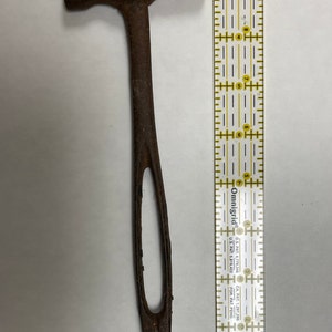 Antique, upholstery, hammer, vintage tech hammer, unique all metal hammer with nail puller cobblers