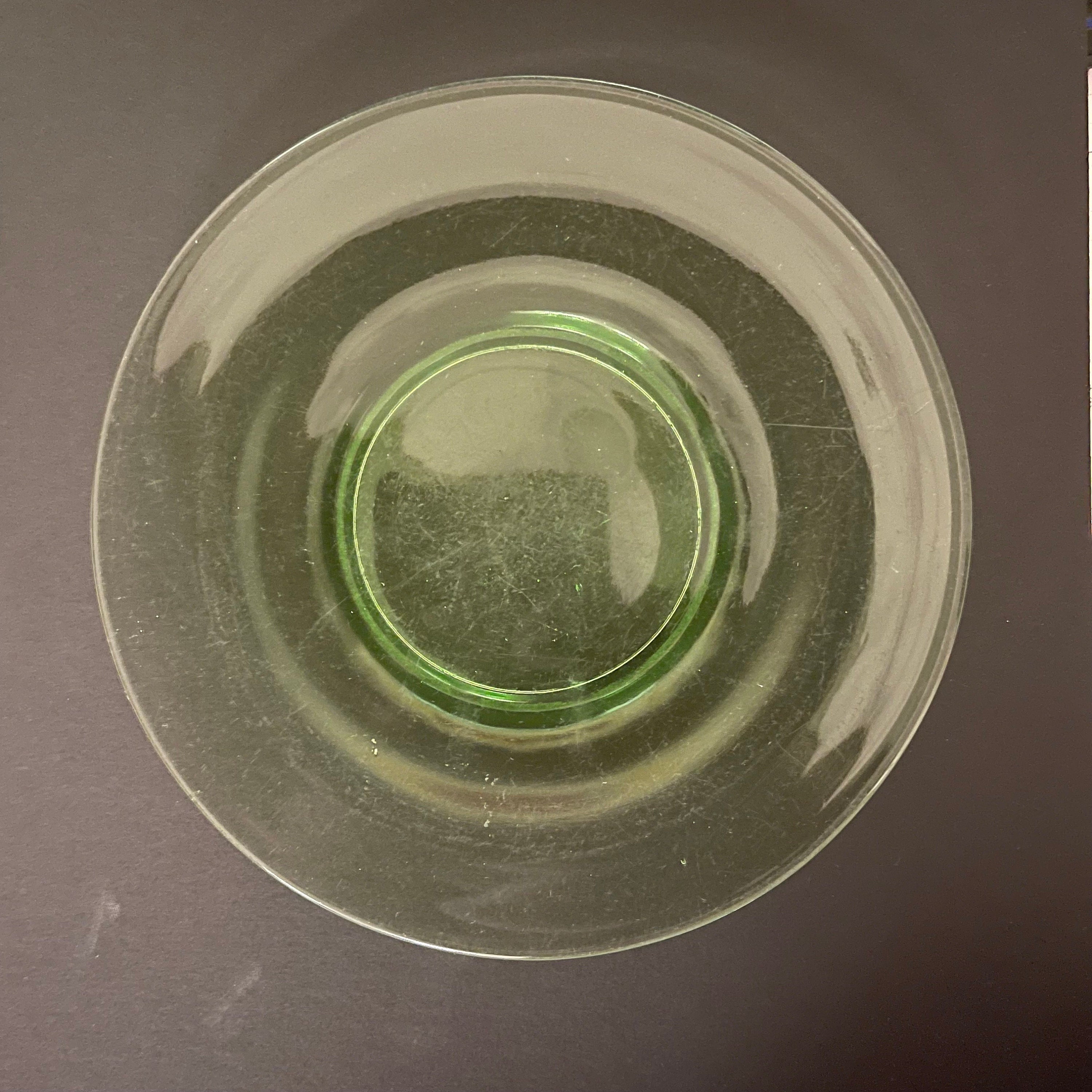 Uranium Green Glass 8” Plate Glowing Green Glass - Etsy