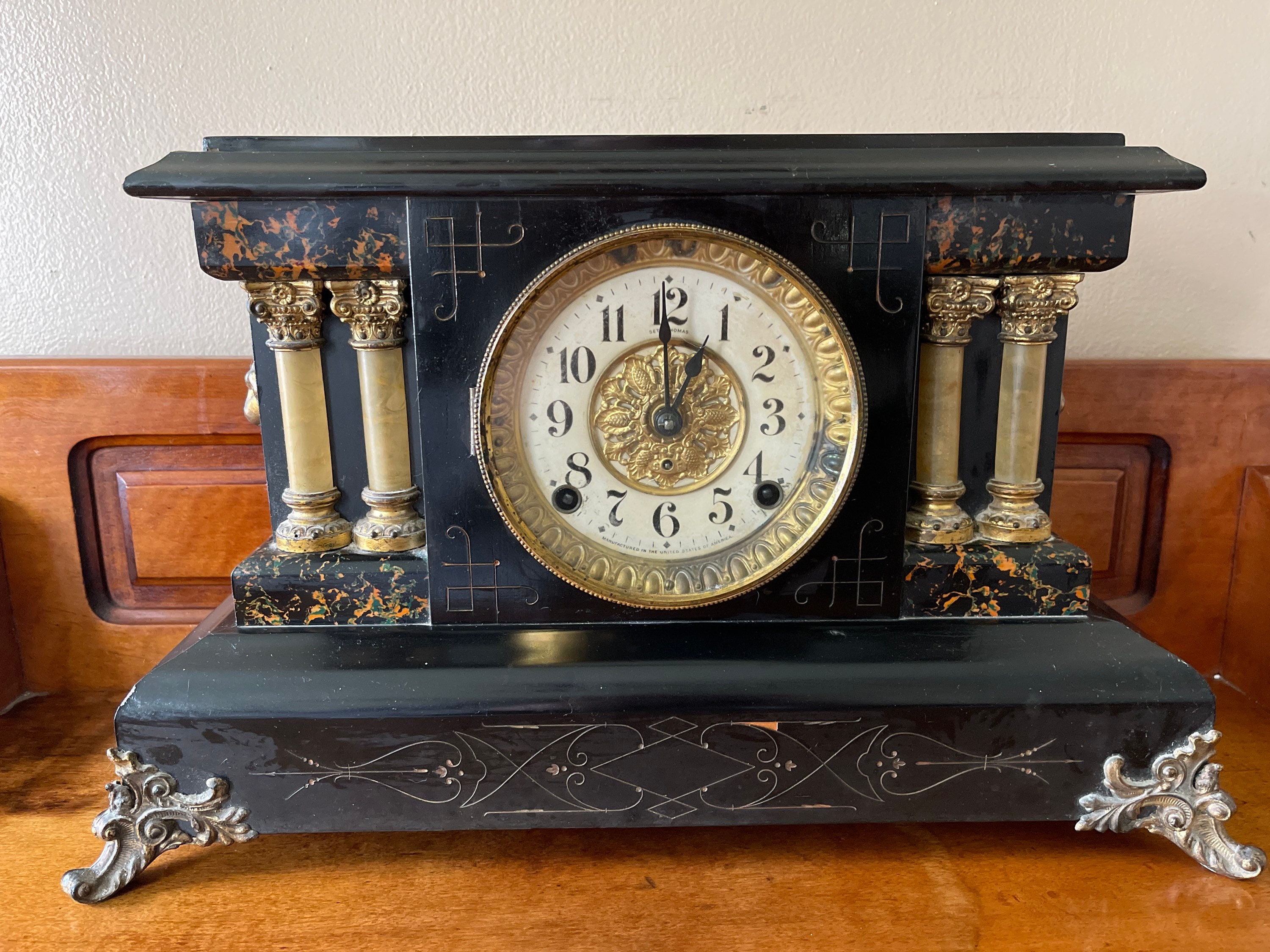 Seth Thomas 1930 Mantle Clock Made for Railroad Service Etsy
