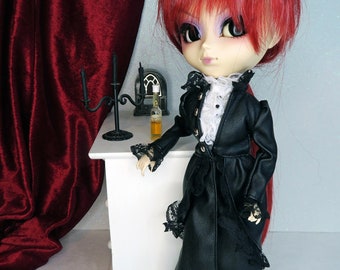 Long gothic coat, pants and shirt for Pullip dolls