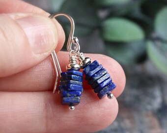 Lapis Lazuli Earrings, Lapis Earrings, Lapis Lazuli Jewellery, Gift for Her, Lapis Lazuli Jewelry, Silver Sterling Earrings