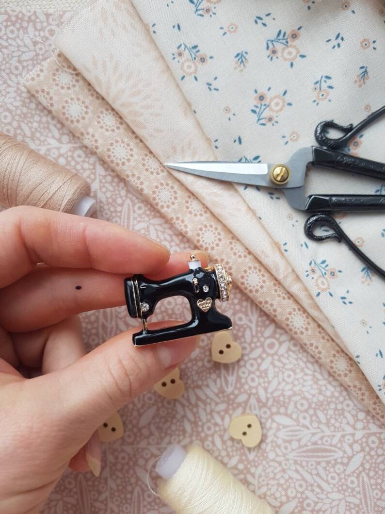 Brooch Sewing Machine Sewing Themed Brooch Sewing Machine Etsy