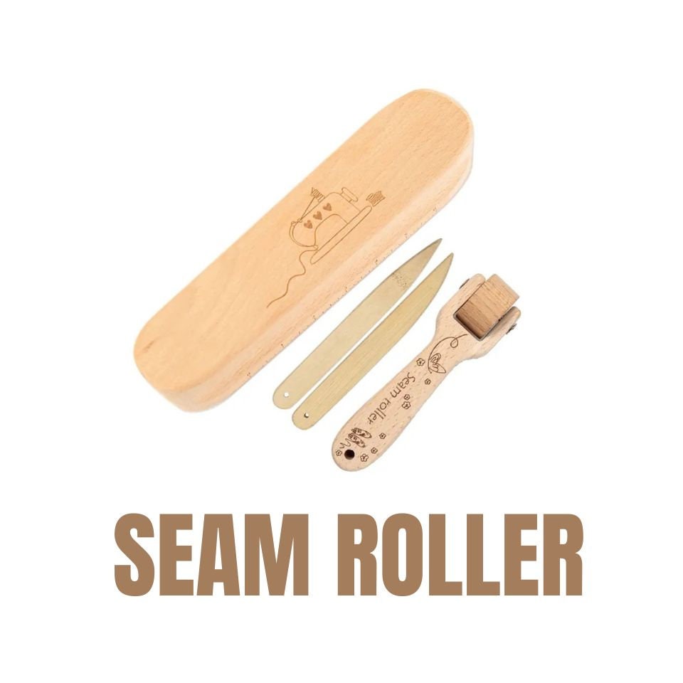 SAVINA Quilting Seam Roller Wooden Pressing Roller Easy to Grip Handle  Tools for Quilting Sewing Wallpaper Home Decoration.