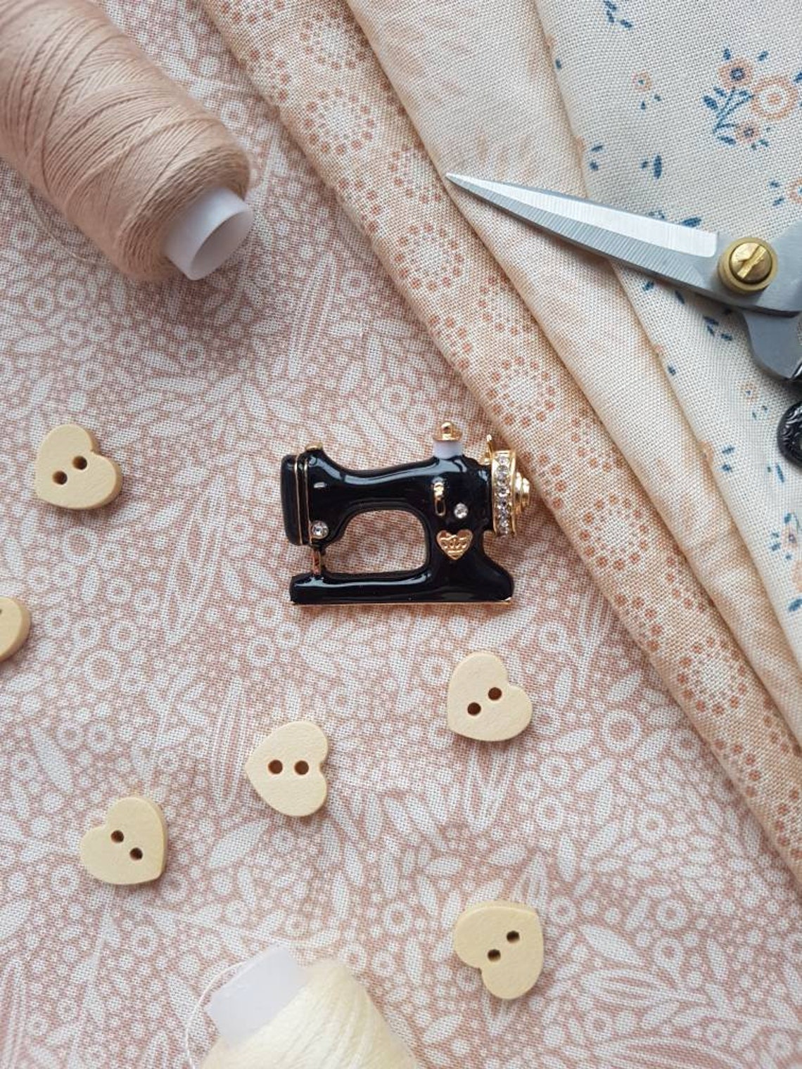 Brooch Sewing Machine Sewing Themed Brooch Sewing Machine Etsy