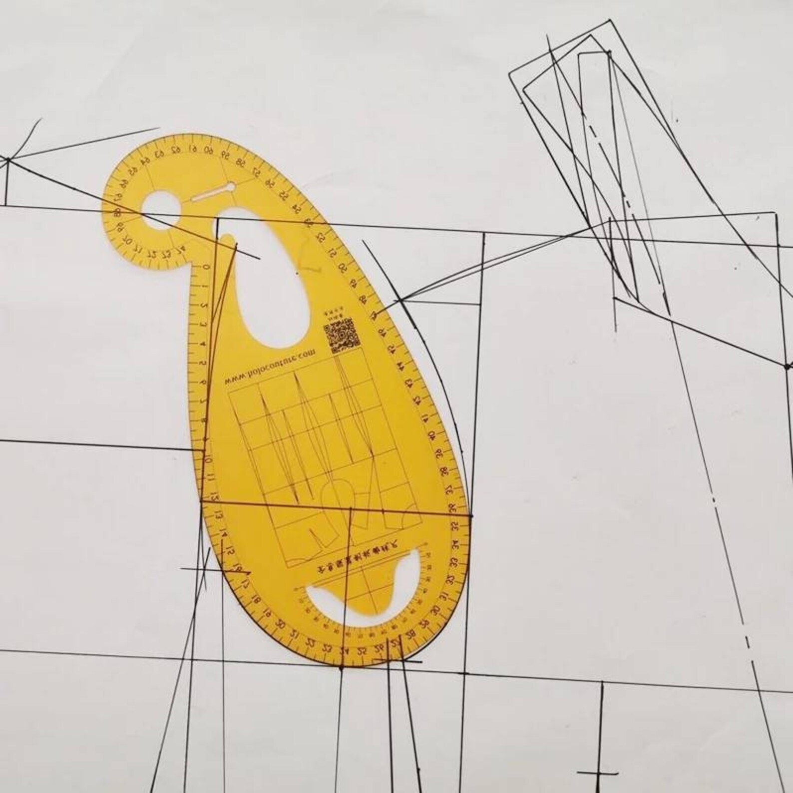 French curve ruler Armhole ruler Sleeve curve ruler Pattern | Etsy