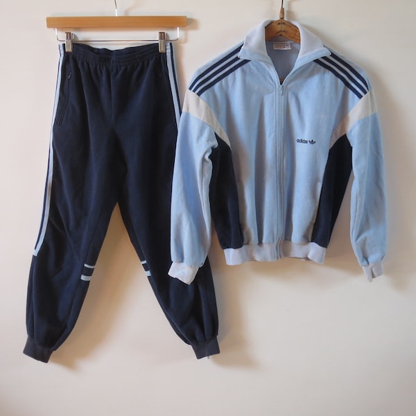 Vintage 1980s Adidas Ventex tracksuit made in France XS RARE