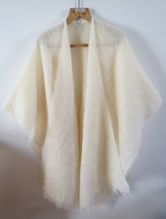 Vintage Mohair shawl / blanket
