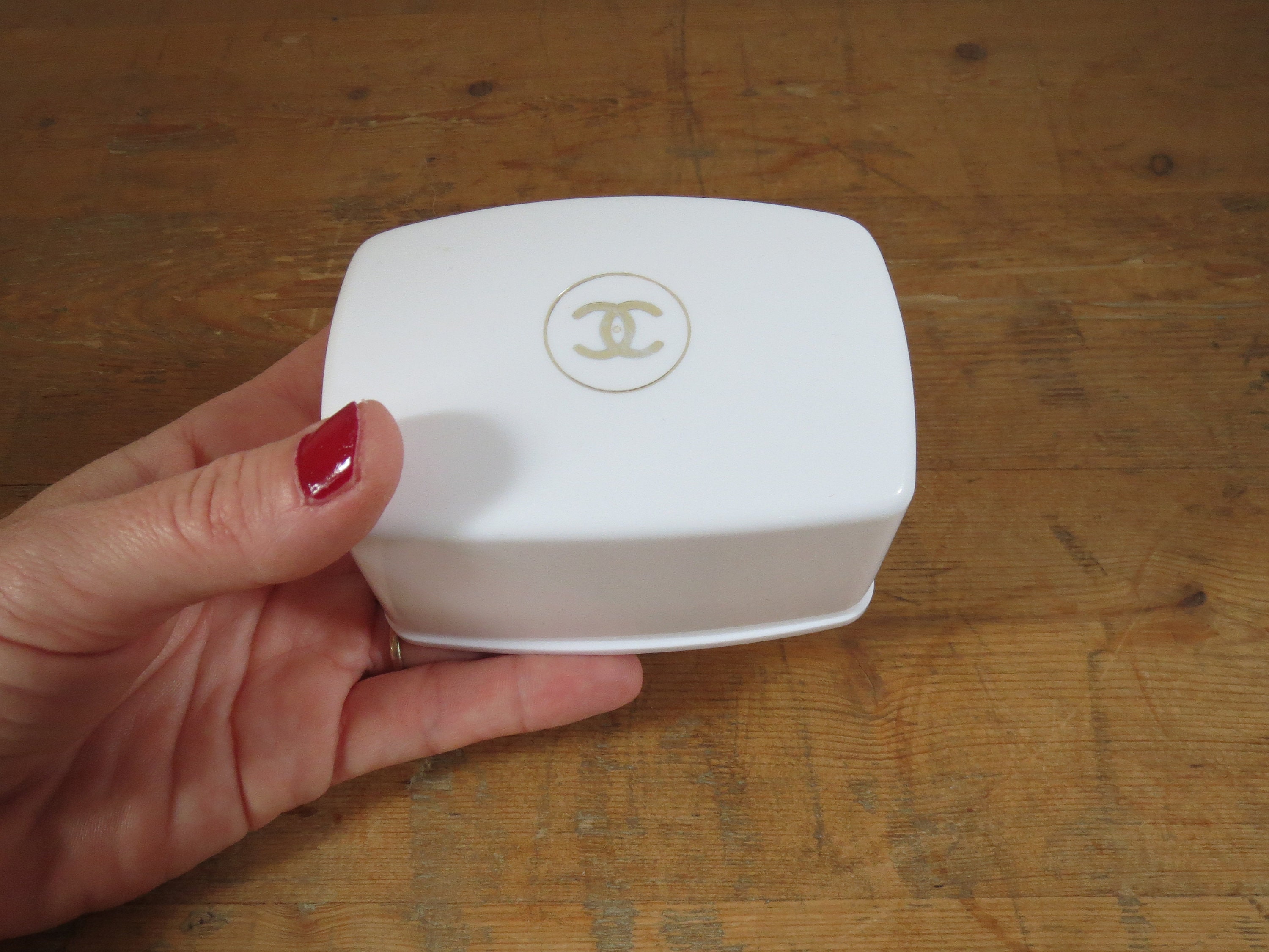 Vintage 1980s Chanel Travel Soap Dish 