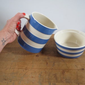 pichet et bol vintage T G Green Cornishware