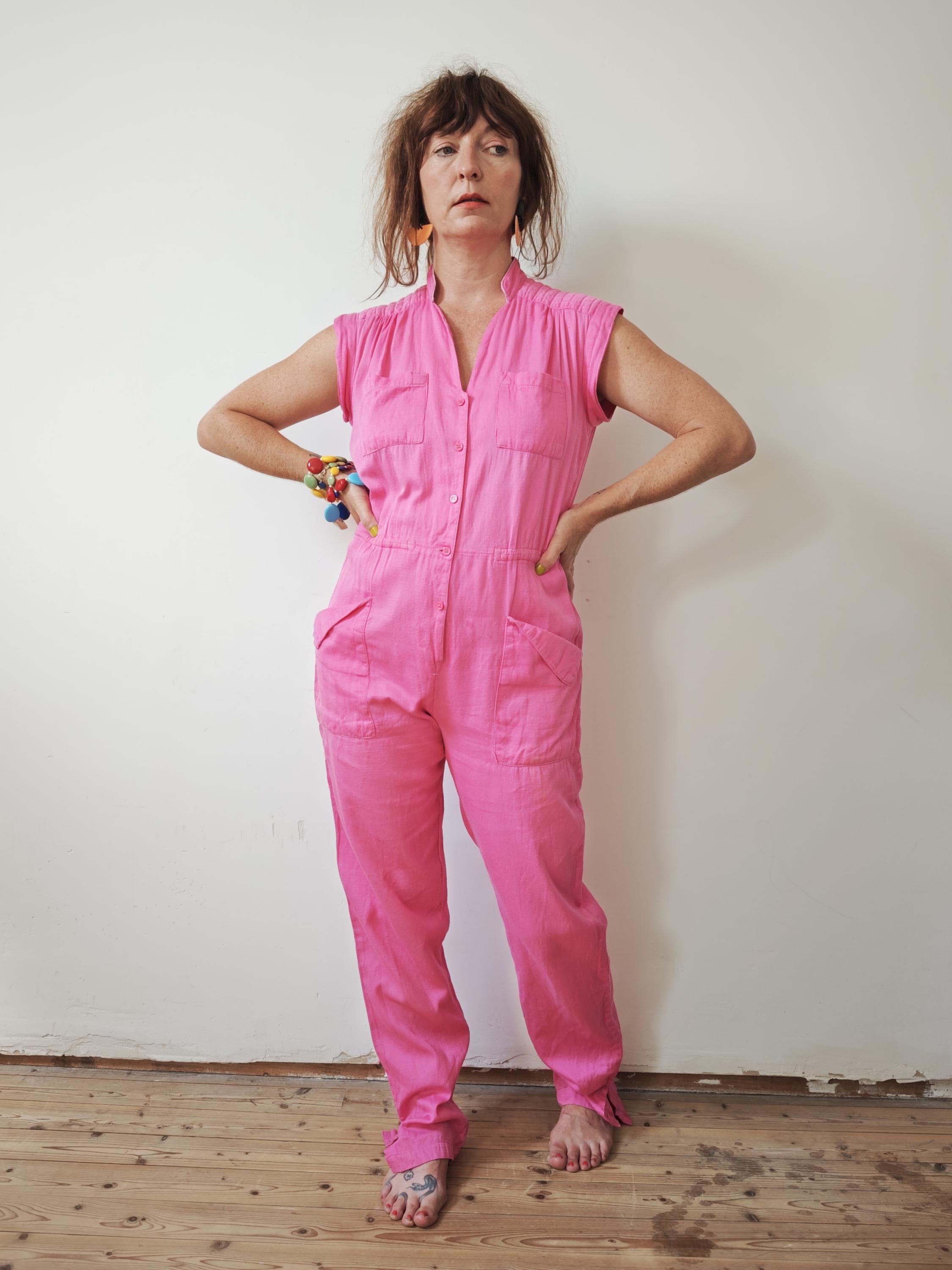 80s Neon Jumpsuit - Etsy