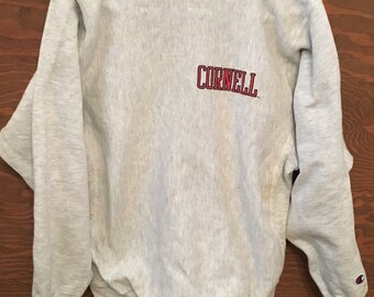 THE GAME College Sweatshirt, Men's Size L cotton gray type Vintage Second Hand