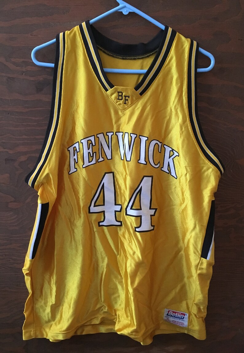 Vintage 80s Fenwick #44 High School Club Basketball Jersey vintage basketball sports jersey vintage 80s jersey XL