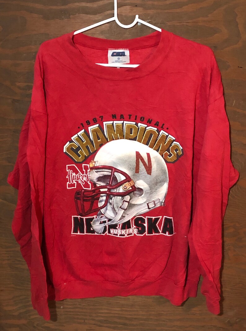 Vintage 90s University of Nebraska 1997 NCAA College Football Etsy