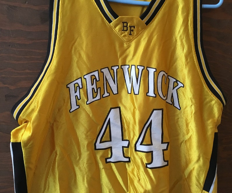 Vintage 80s Fenwick #44 High School Club Basketball Jersey vintage basketball sports jersey vintage 80s jersey XL