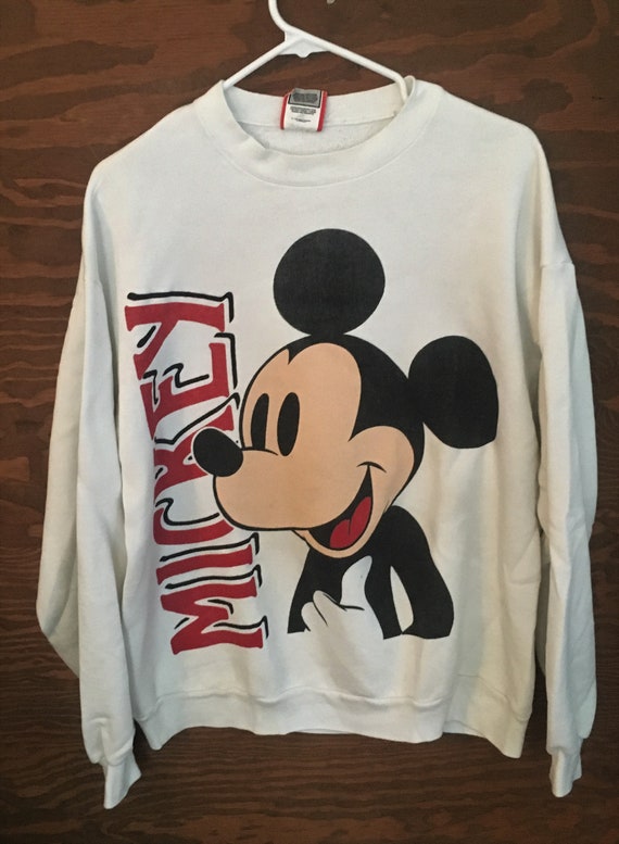 Vintage Mickey Mouse Disney World 1980s Crewneck Sweatshirt // - Etsy