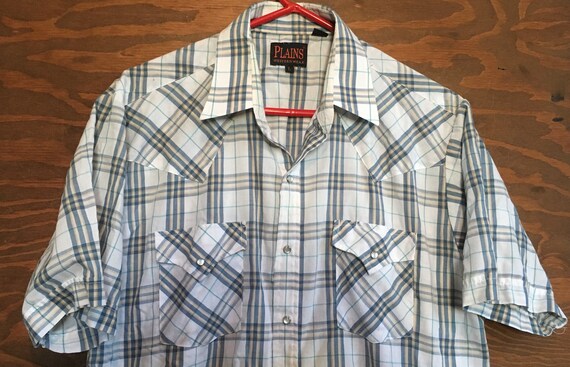 Vintage Plains Western Wear Plaid 