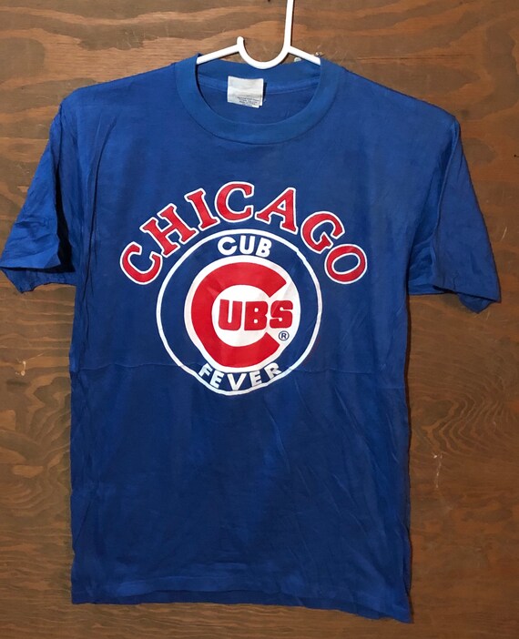 Vintage Chicago Cubs 1980s MLB Baseball Cubs Fever Blue 80s | Etsy